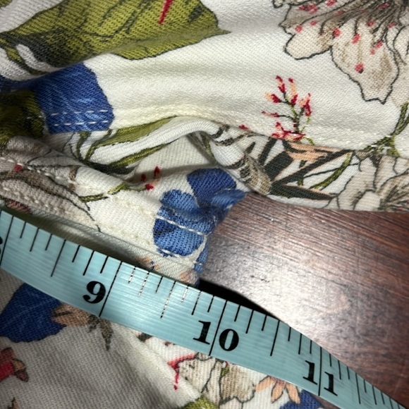 J. Jill Womens Jeans 0P Pink Blue Green Authentic Fit Slim Ankle Floral Stretch - Picture 13 of 15